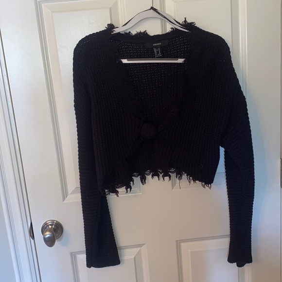 Crop sweater with knot detail - Picture 1 of 2